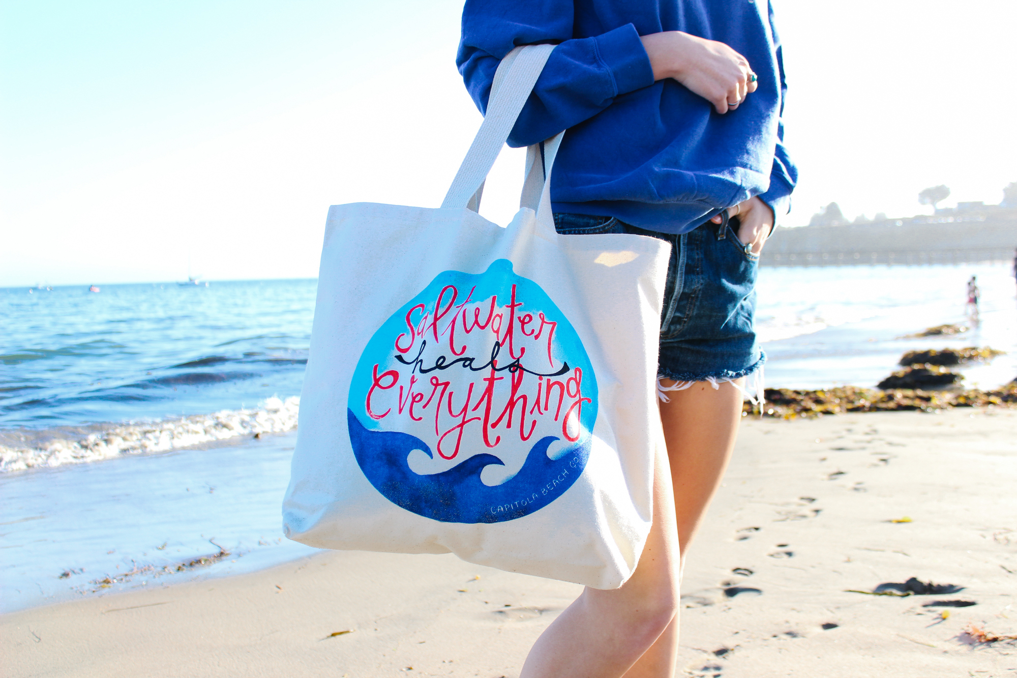 saltwater beach bag